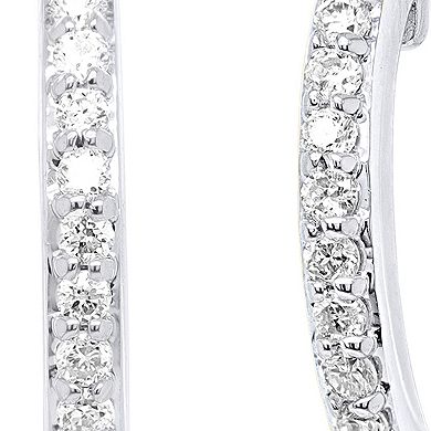 Ethique 1/3 Carat T.W. Lab-Grown Diamond Hoop Drop Earrings