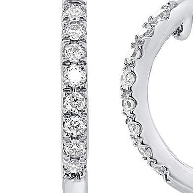 Ethique 1/3 Carat T.W. Lab-Grown Diamond Hoop Drop Earrings