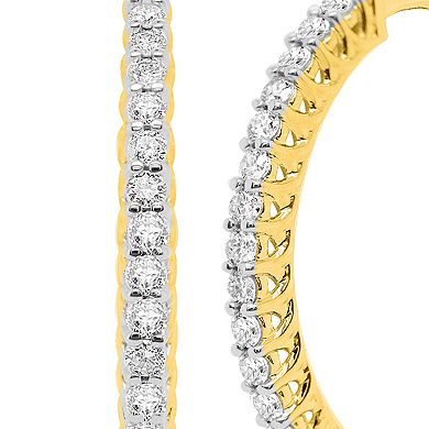 Ethique 1/2 Carat T.W. Lab-Grown Diamond Hoop Earrings