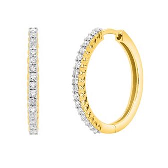 Ethique 1/2 Carat T.W. Lab-Grown Diamond Hoop Earrings