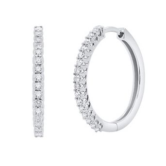 Ethique 1/2 Carat T.W. Lab-Grown Diamond Hoop Earrings