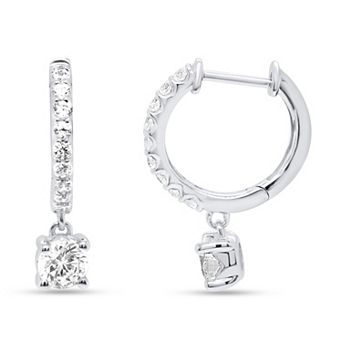 Ethique 1/2 Carat T.W. Lab-Grown Diamond Hoop Drop Earrings