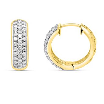 Ethique 1 Carat T.W. Lab-Grown Diamond Hoop Earrings