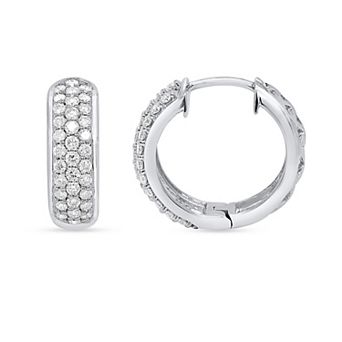 Ethique 1 Carat T.W. Lab-Grown Diamond Hoop Earrings