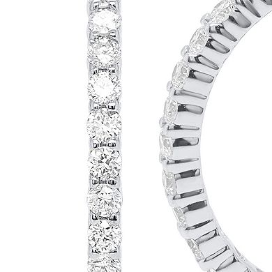 Ethique 1 Carat T.W. Lab-Grown Diamond Inside Out Hoop Earrings
