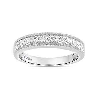 Ethique Sterling Silver 3/4 Carat T.W. Lab-Grown Diamond Band Ring