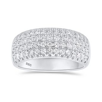 Ethique Sterling Silver 1 Carat T.W. Lab-Grown Diamond Dome Ring