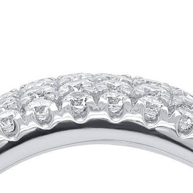 Ethique Sterling Silver 1 Carat T.W. Lab-Grown Diamond Dome Ring