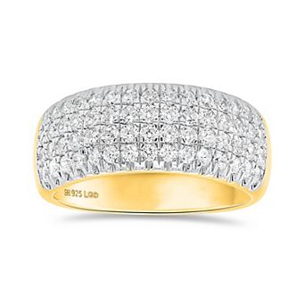 Ethique Sterling Silver 1 Carat T.W. Lab-Grown Diamond Dome Ring