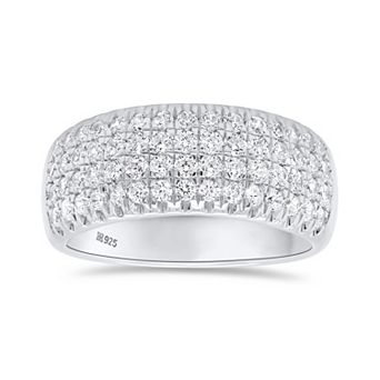 Ethique Sterling Silver 1 Carat T.W. Lab-Grown Diamond Dome Ring