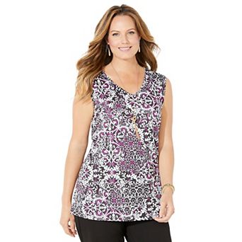 Catherines Women's Plus Size Anywear V-neck Tank