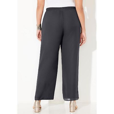 Catherines Women s Plus Size Cocktail Pant 32 W Black