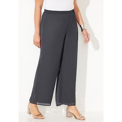 Catherines Women's Plus Size Petite Cocktail Pant