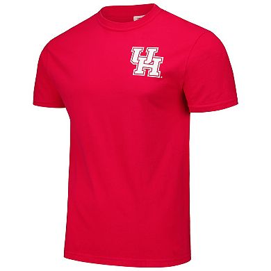 Unisex Red Houston Cougars Scenic Comfort Colors T-Shirt