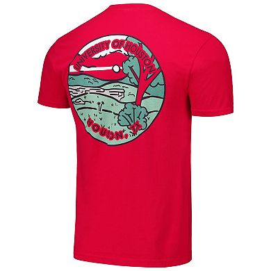 Unisex Red Houston Cougars Scenic Comfort Colors T-Shirt