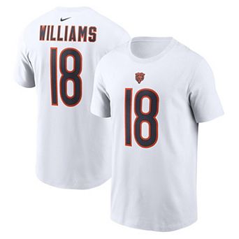Men's Nike Caleb Williams White Chicago Bears Fuse Name & Number T-Shirt