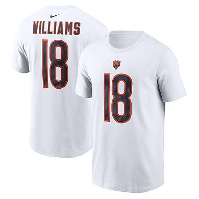 Men's Nike Caleb Williams White Chicago Bears Fuse Name & Number T-Shirt