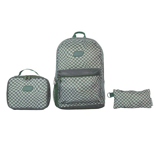 Skechers® Utility Backpack Set - Olive Checker