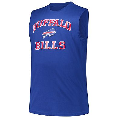 Men's Fanatics Josh Allen Royal Buffalo Bills Big & Tall Muscle Tank Top