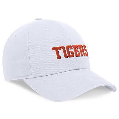 Men's Nike White Clemson Tigers 2024 On-Field Club Adjustable Hat