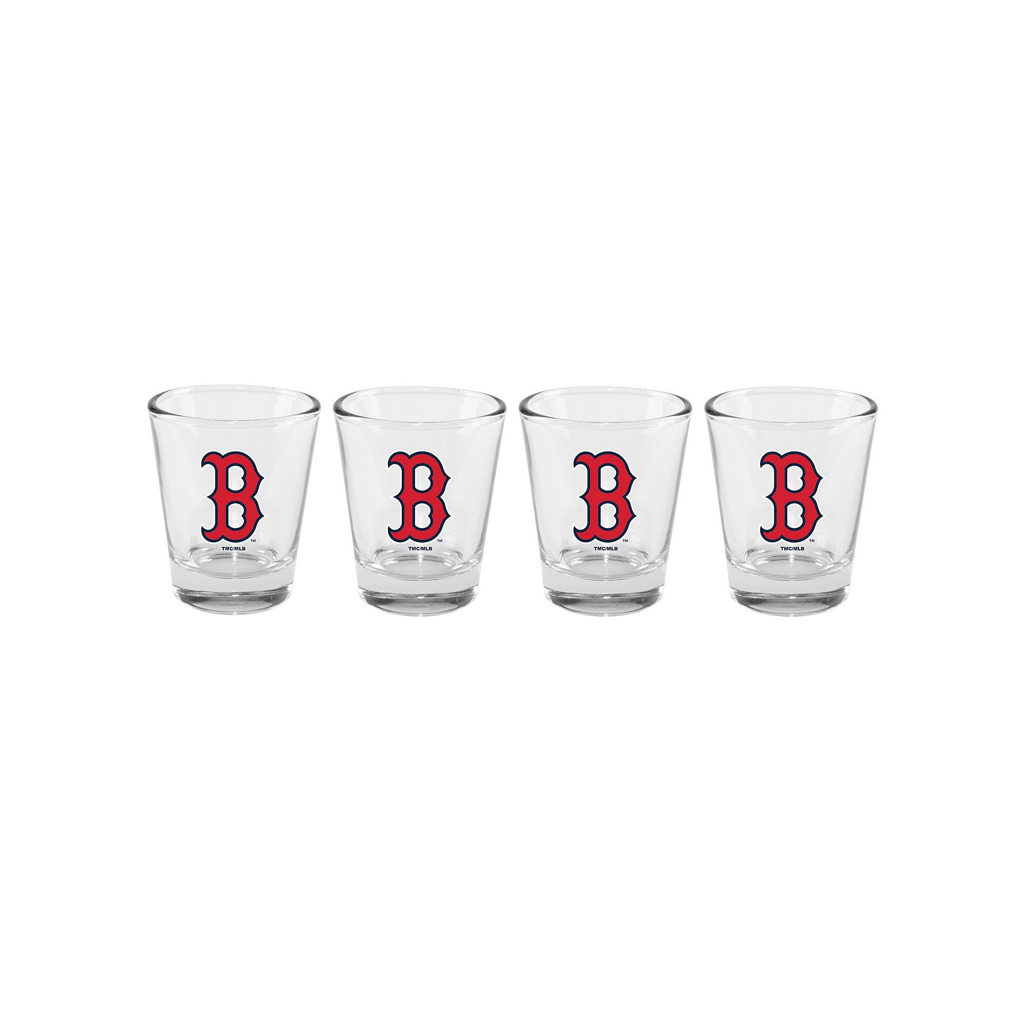 The Memory Company Boston Red Sox 4-Pack 2oz. Shot Glass Set, Team