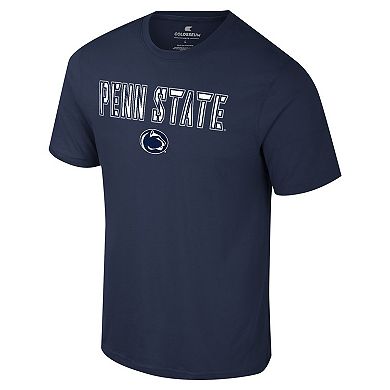 Men's Colosseum Navy Penn State Nittany Lions Color Pop Active Blend T-Shirt