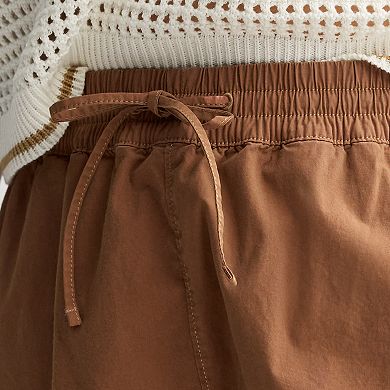 Juniors' Plus Size SO® Pull On Dolphin Hem Shorts