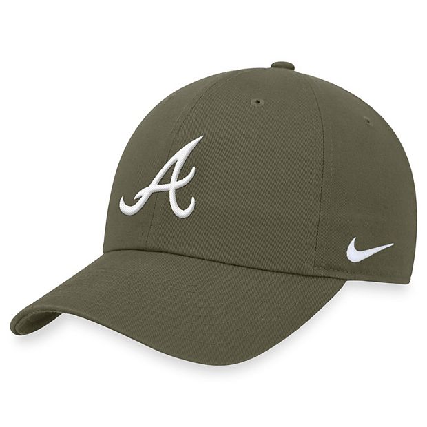 Men s Nike Olive Atlanta Braves Club Adjustable Hat