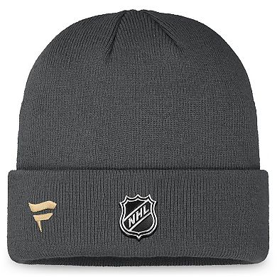 Men's Fanatics Charcoal Vegas Golden Knights Authentic Pro Training Camp Cuffed Knit Hat