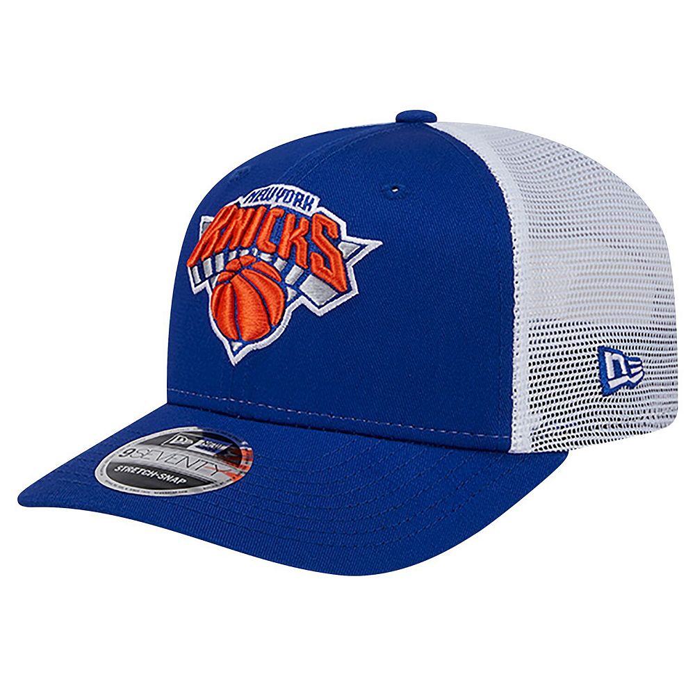 Men's New Era Blue/White New York Knicks Trucker 9SEVENTY