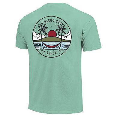 Unisex Light Green San Diego State Aztecs Scenic Comfort Colors T-Shirt
