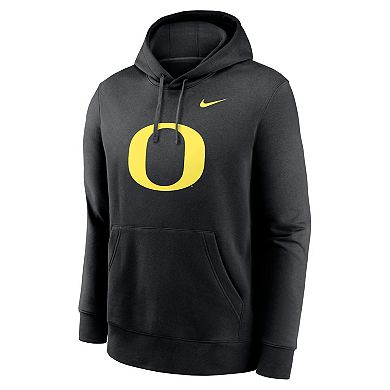 Men's Nike Black Oregon Ducks Primetime Club Fleece Pullover Hoodie