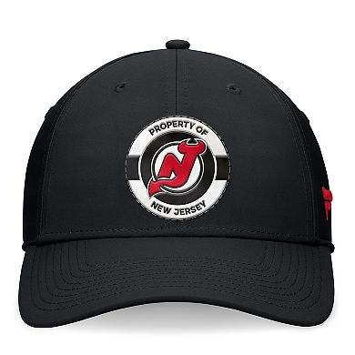 Men's Fanatics Black New Jersey Devils Authentic Pro Training Camp Flex Hat