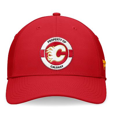 Men's Fanatics Red Calgary Flames Authentic Pro Training Camp Flex Hat