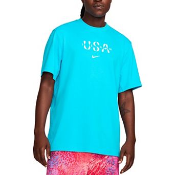 Men's Nike Aqua Team USA Primary Statement T-Shirt
