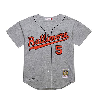 Men's Mitchell & Ness Brooks Robinson Gray Baltimore Orioles