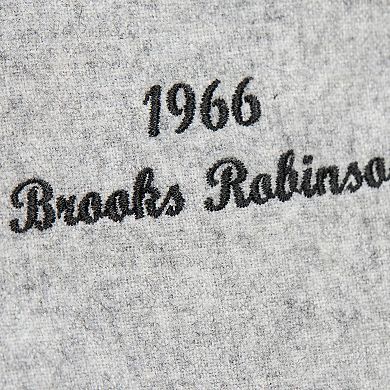 Men's Mitchell & Ness Brooks Robinson Gray Baltimore Orioles Cooperstown Collection 1966 Authentic Jersey