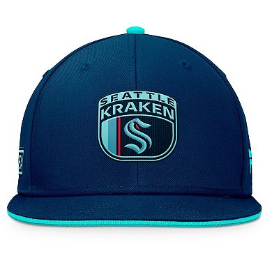 Men's Fanatics Deep Sea Blue Seattle Kraken 2024 NHL Draft Snapback Hat