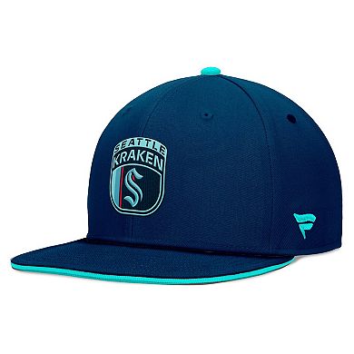 Men's Fanatics Deep Sea Blue Seattle Kraken 2024 NHL Draft Snapback Hat