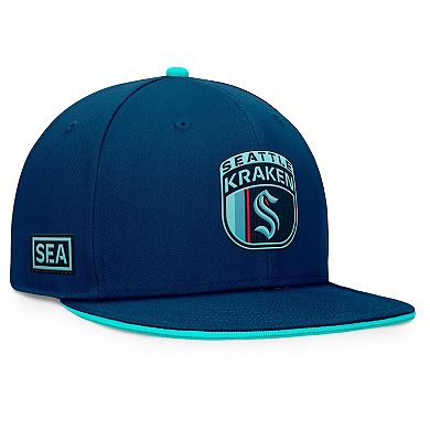 Men's Fanatics Deep Sea Blue Seattle Kraken 2024 NHL Draft Snapback Hat