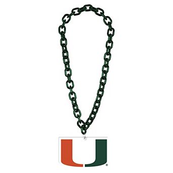 WinCraft Miami Hurricanes Big Chain Logo Necklace