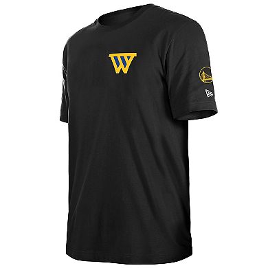 "Men's New Era Black Golden State Warriors ""W"" Statement T-Shirt"