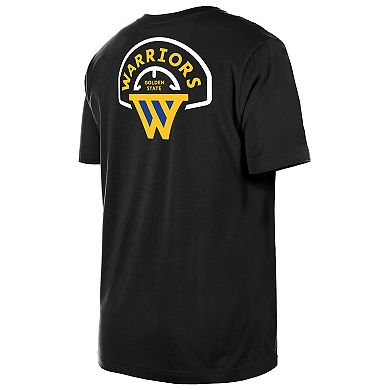 "Men's New Era Black Golden State Warriors ""W"" Statement T-Shirt"
