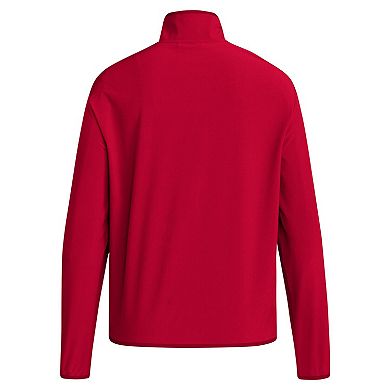 Men's adidas Scarlet Nebraska Huskers Coaches Sideline Half-Zip Jacket