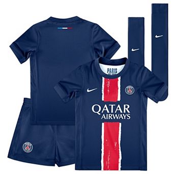Preschool Nike Navy Paris Saint-Germain 2024/25 Home Replica Stadium Kit Set