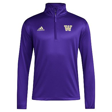 Men's adidas Purple Washington Huskies 2024 Coaches Sideline Quarter-Zip Top