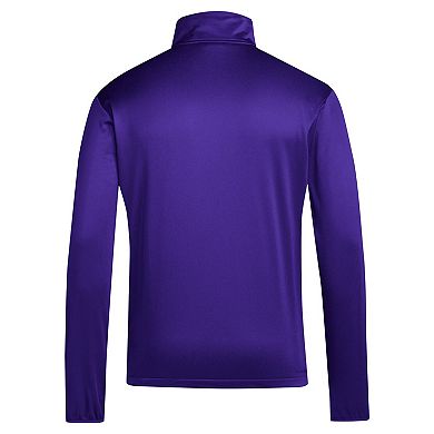 Men's adidas Purple Washington Huskies 2024 Coaches Sideline Quarter-Zip Top