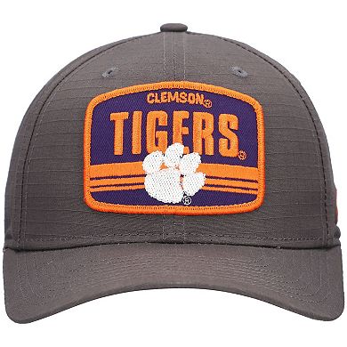 Men's New Era Charcoal Clemson Tigers Team Elevated 9SEVENTY Stretch-Snap Adjustable Hat