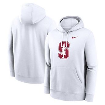 Men's Nike White Stanford Cardinal Primetime Club Fleece Pullover Hoodie