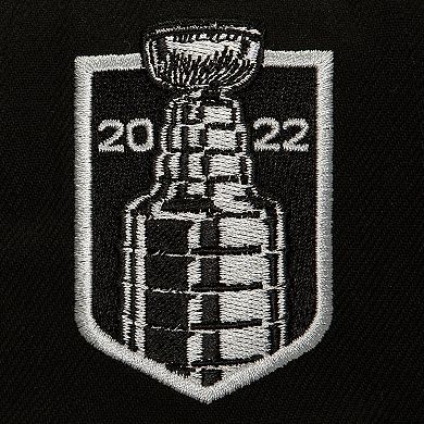 Men's Mitchell & Ness Black Colorado Avalanche Core Top Spot Snapback Hat